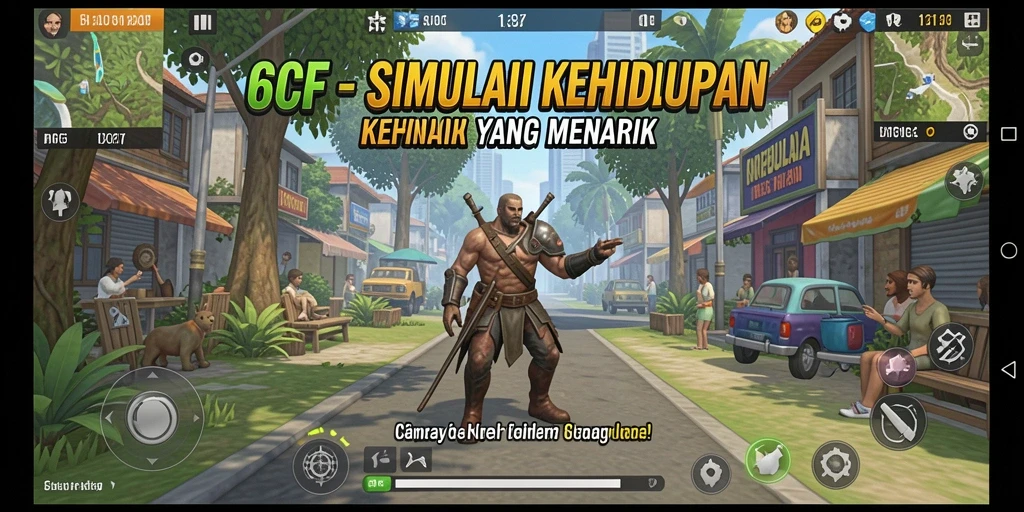 Tampilan gameplay 6CF yang imersif dan interaktif.