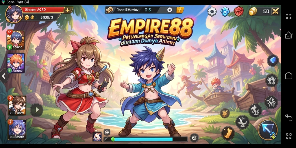 Tampilan seru dari gameplay EMPIRE88 yang membawa nuansa anime.