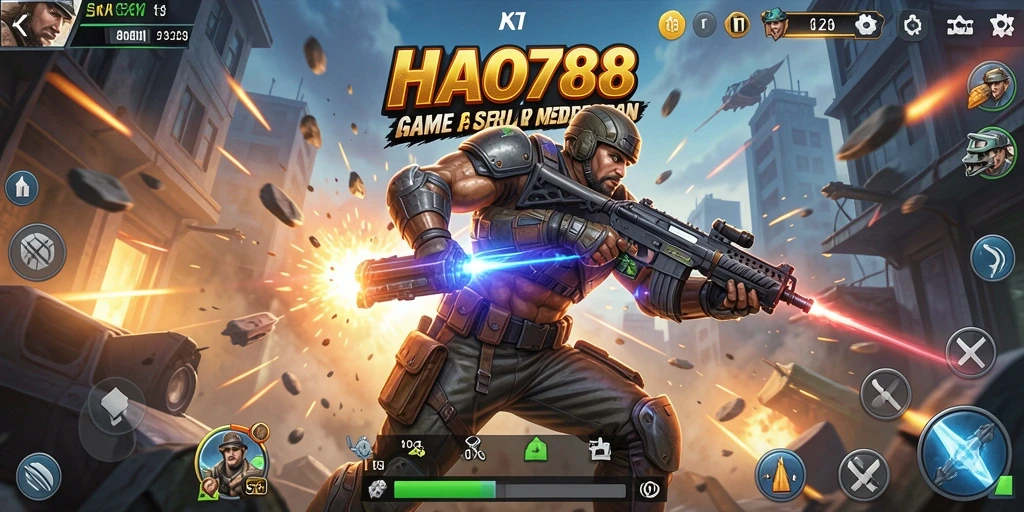 Screenshot HAO788 menampilkan aksi seru dalam gameplay yang dinamis.