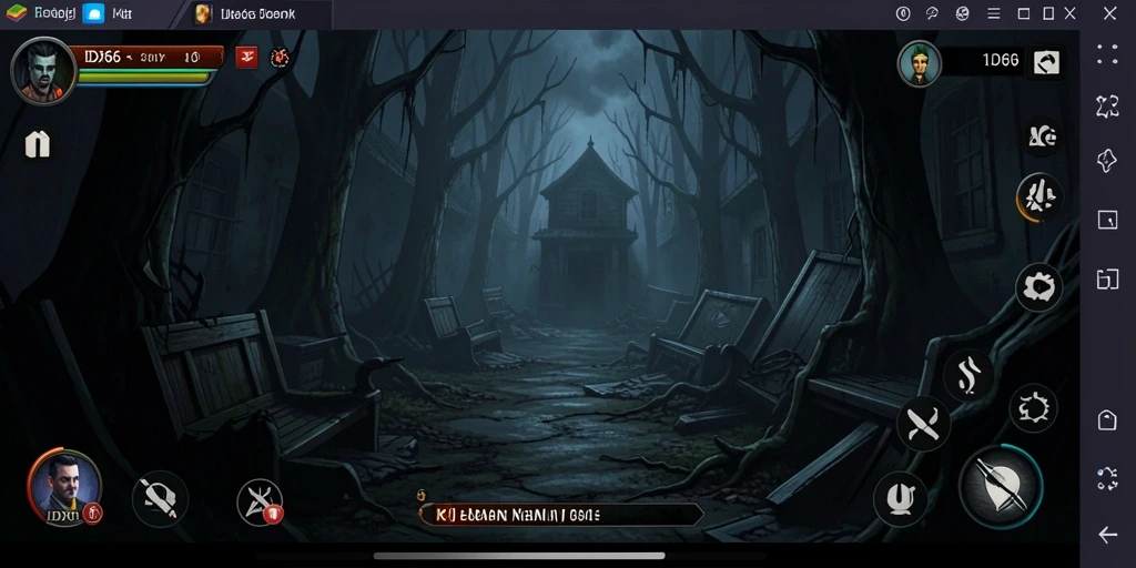 Gameplay seram IDX66 dengan suasana menegangkan.