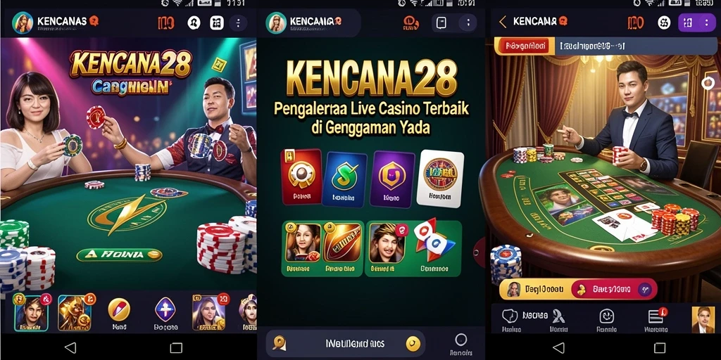 Tampilan gameplay Live Casino KENCANA28 yang penuh aksi dan interaksi.