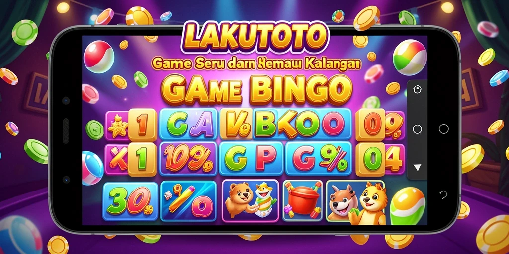 Tampilan menarik gameplay Bingo di LAKUTOTO.