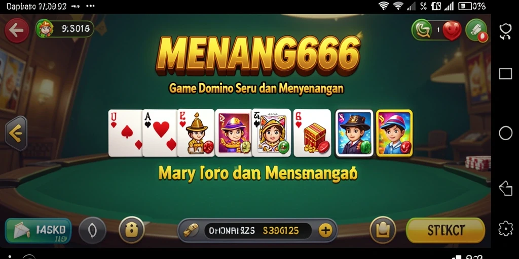Tampilan menakjubkan dari gameplay Domino yang seru.